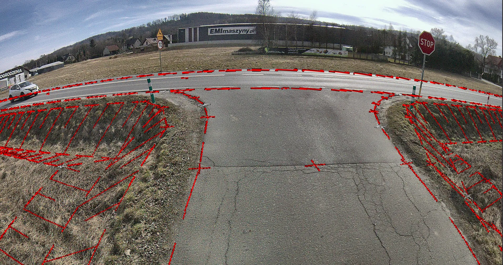 GeoOffice — 360° panorama with map features overlaid